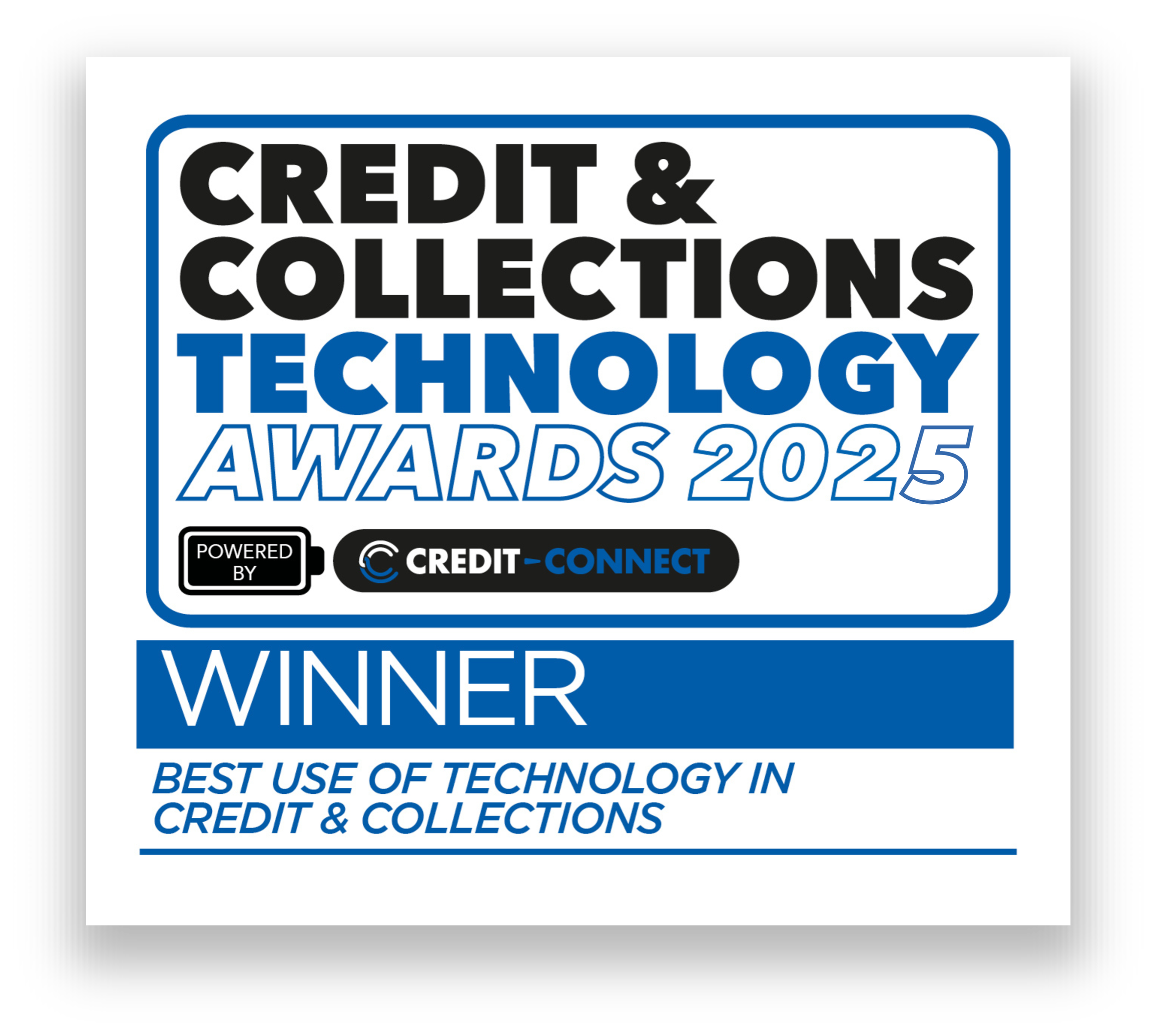 Credit & Collections Technology awards 2025 - Best use of technology Credit & Collections award