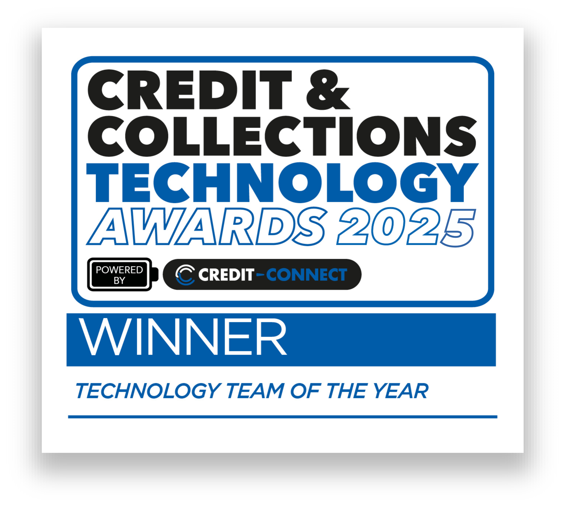 Credit & Collections Technology awards 2025 - Technology Team of the Year award